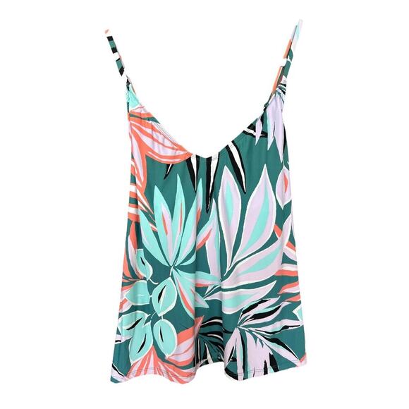 Anne Cole Women's Floral Easy Triangle Tankini Swim Top in XXL - Picture 2 of 4